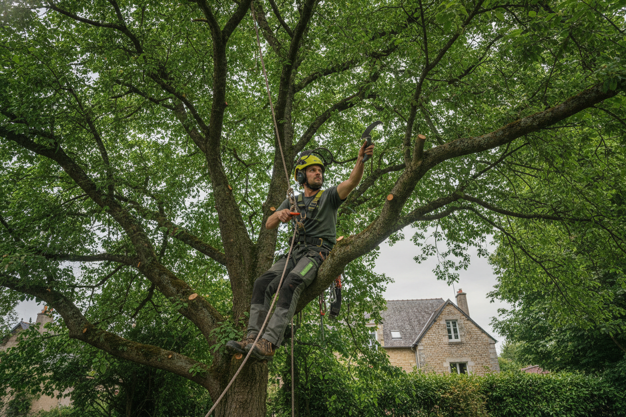 Élagage d'arbres à Caen, Arboriste grimpeur certifié, Calvados
