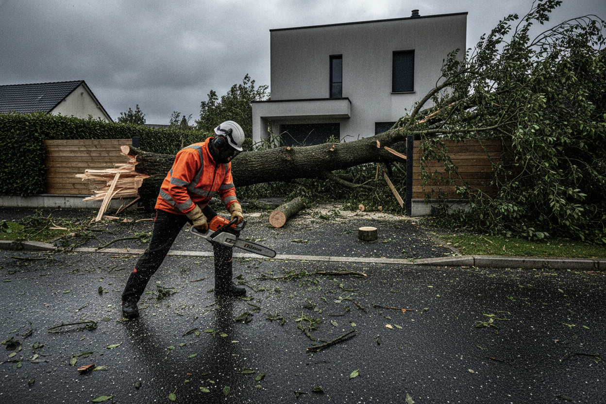 Élagage et abattage d'urgence à Caen: intervention rapide 7j/7